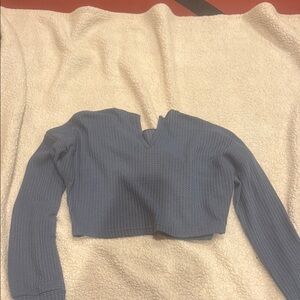 Blue Women's Long Sleeve Top